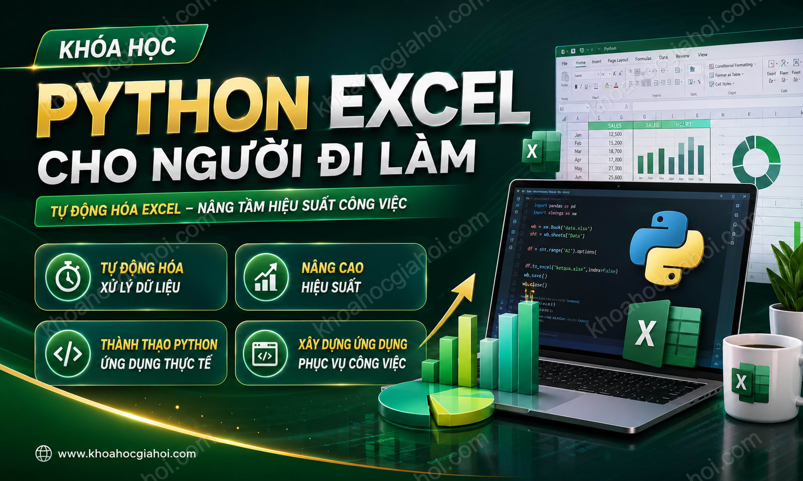 Khóa Học Python Excel Cho Người Đi Làm