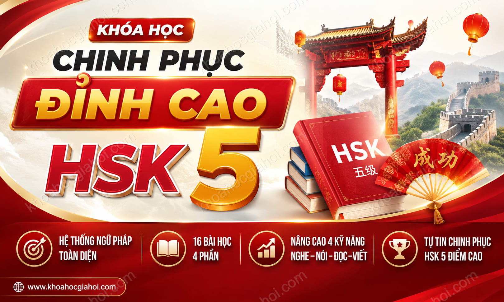Khóa Học Chinh Phục Đỉnh Cao Hsk 5