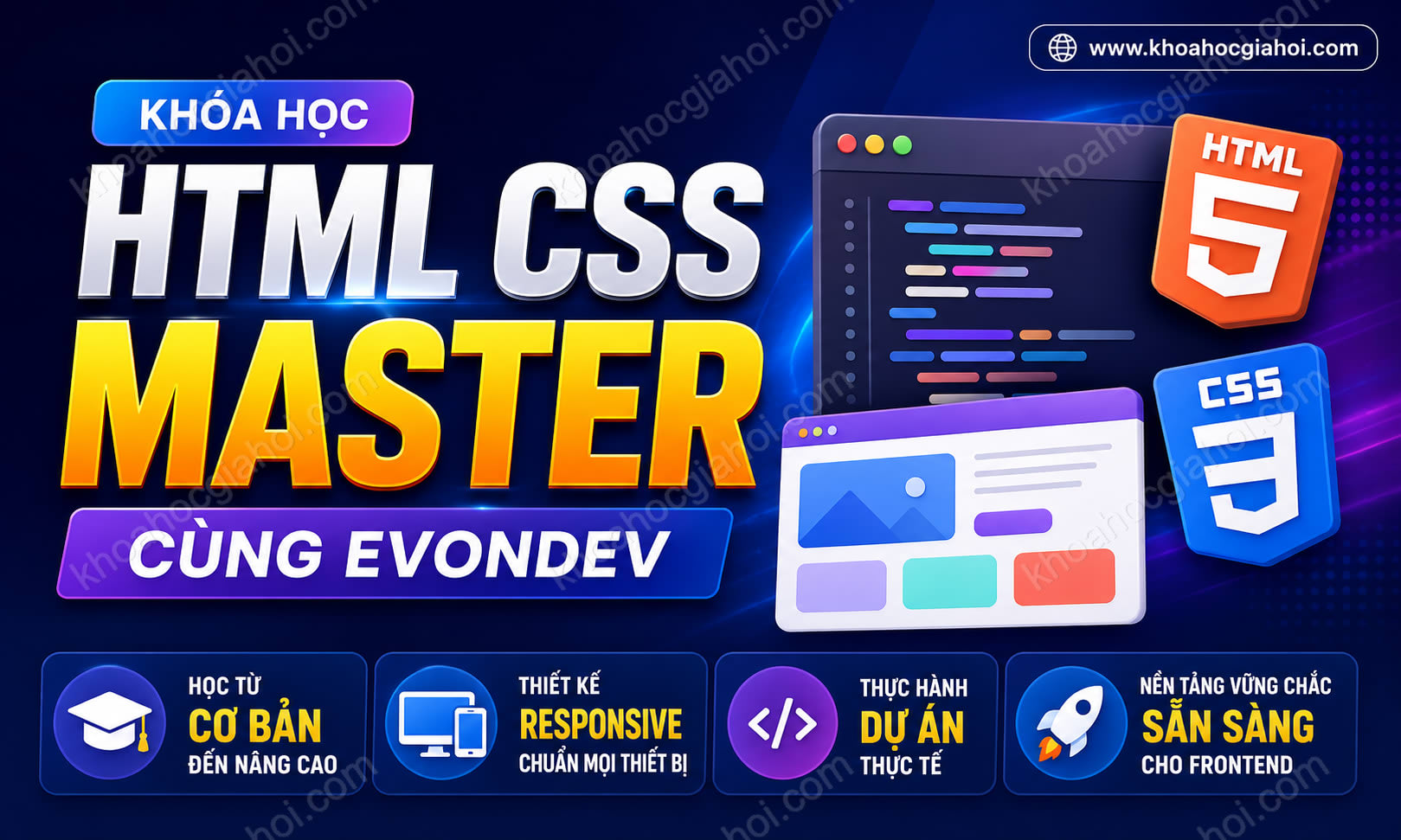 Khóa Học Html Css Master Cùng Evondev