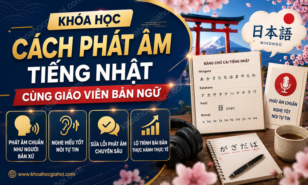 Khóa Học Cách Phát Âm Tiếng Nhật Cùng Giáo Viên Bản Ngữ