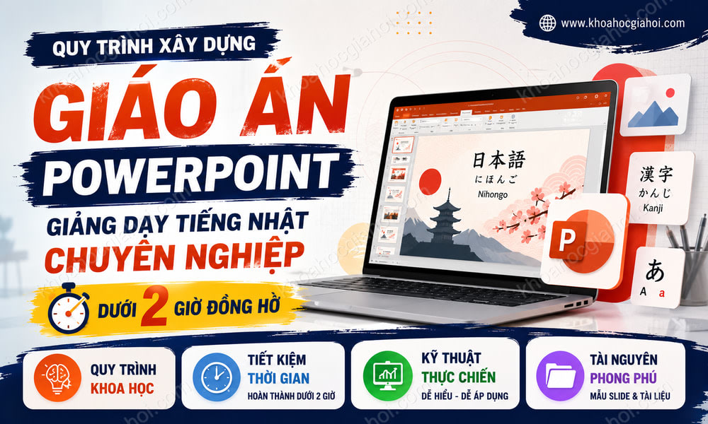 Quy Trình Xây Dựng Giáo Án Powerpoint Giảng Dạy Tiếng Nhật Chuyên Nghiệp Dưới 2 Giờ Đồng Hồ