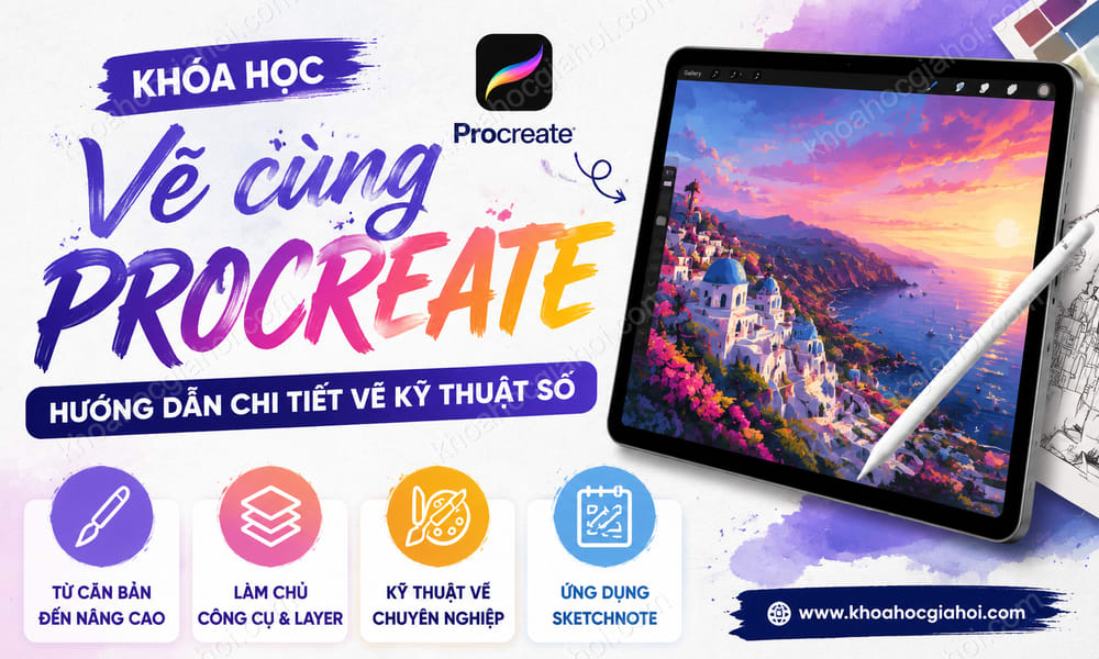 Khóa Học Vẽ Cùng Procreate: Hướng Dẫn Chi Tiết Vẽ Kỹ Thuật Số