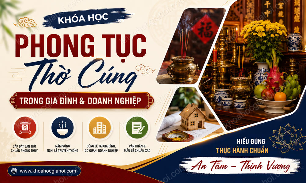 Khóa Học Phong Tục Thờ Cúng Trong Gia Đình Và Trong Cơ Quan, Doanh Nghiệp
