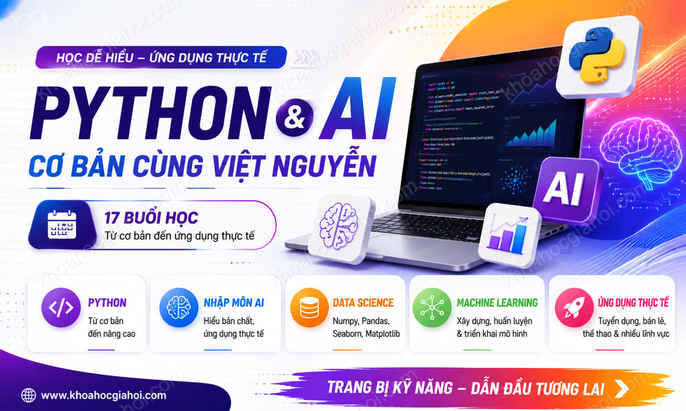 Khóa Học Python & AI Cơ Bản Cùng Việt Nguyễn AI 2024