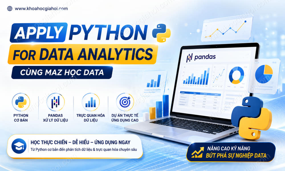 Khóa Học Apply Python For Data Analytics Cùng Maz Học Data