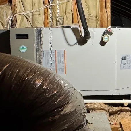 Gas furnace installed by Central Air Systems on Long Island