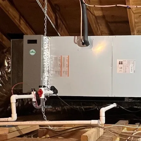 Gas furnace installed by Central Air Systems on Long Island