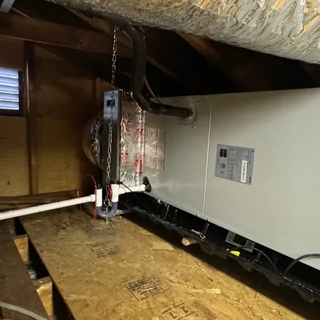 Gas furnace installed by Central Air Systems on Long Island