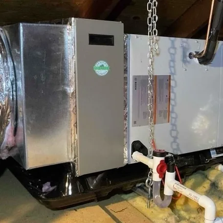 Gas furnace installed by Central Air Systems on Long Island