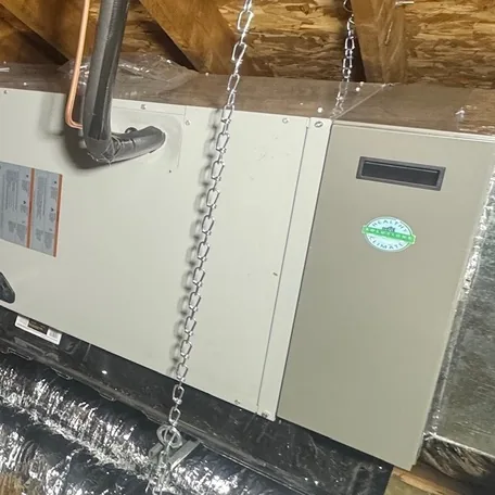 Gas furnace installed by Central Air Systems on Long Island