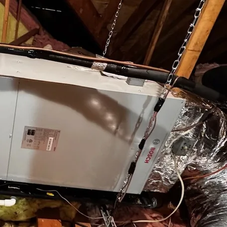 Gas furnace installed by Central Air Systems on Long Island