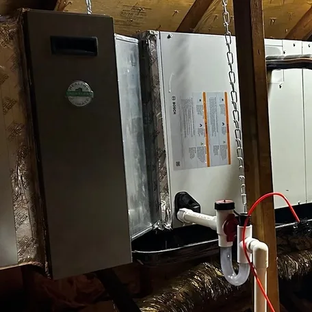 Gas furnace installed by Central Air Systems on Long Island