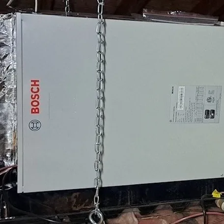 Gas furnace installed by Central Air Systems on Long Island