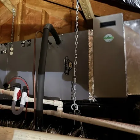 Gas furnace installed by Central Air Systems on Long Island