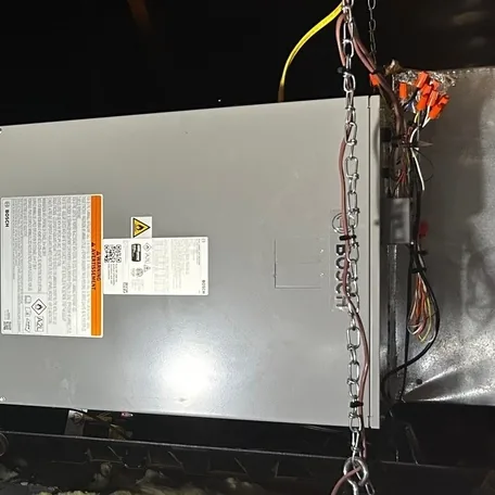 Gas furnace installed by Central Air Systems on Long Island
