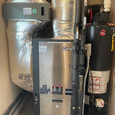 Geothermal HVAC system installed by Central Air Systems on Long Island