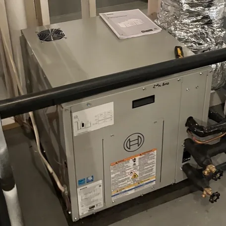 Geothermal HVAC system installed by Central Air Systems on Long Island
