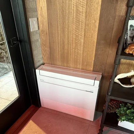 Ductless mini-split ceiling cassette installed by Central Air Systems on Long Island