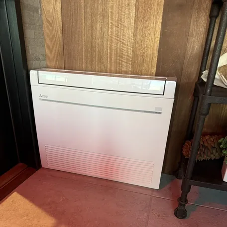 Ductless mini-split ceiling cassette installed by Central Air Systems on Long Island