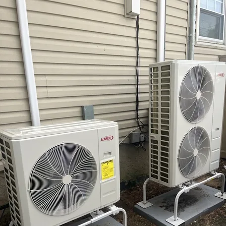 Ductless mini-split outdoor condenser installed by Central Air Systems on Long Island