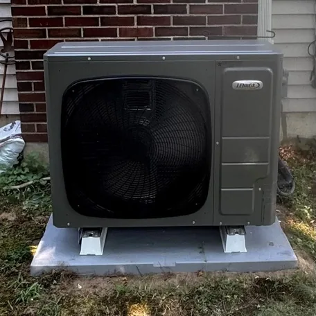 Ductless mini-split outdoor condenser installed by Central Air Systems on Long Island