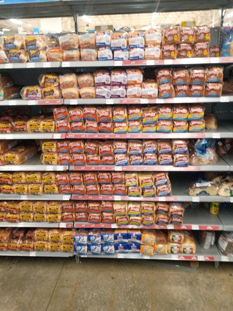 Merchandised shelves with strong product facing