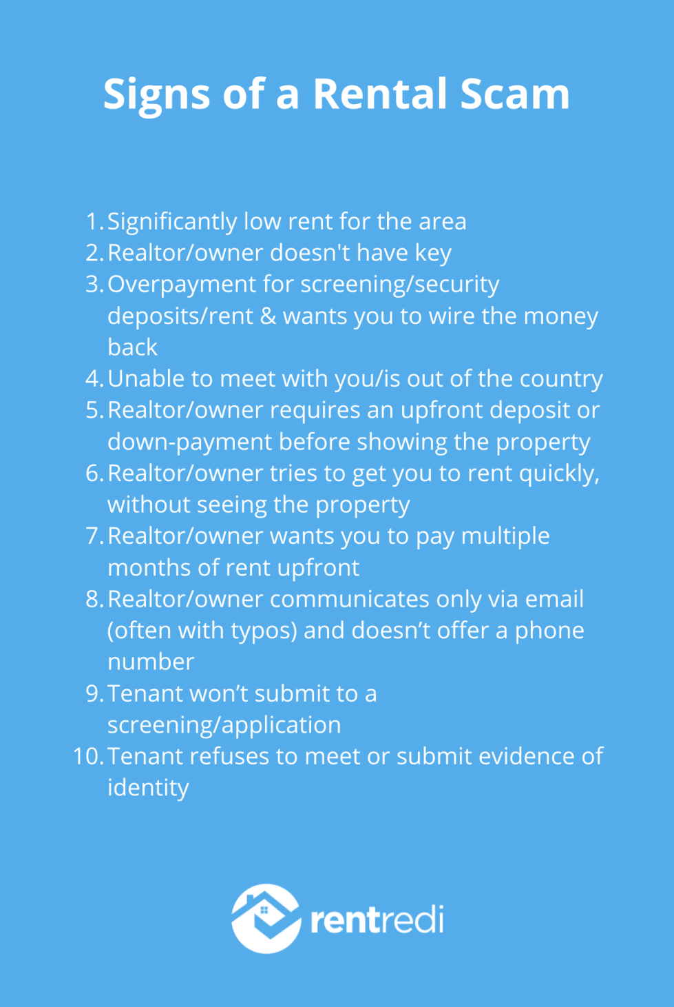10 Tips On How To Avoid Rental Scams - Rentredi