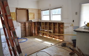 interior shot of a house flip (room being renovated)