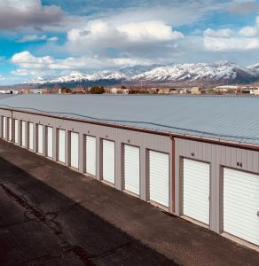 row of storage units