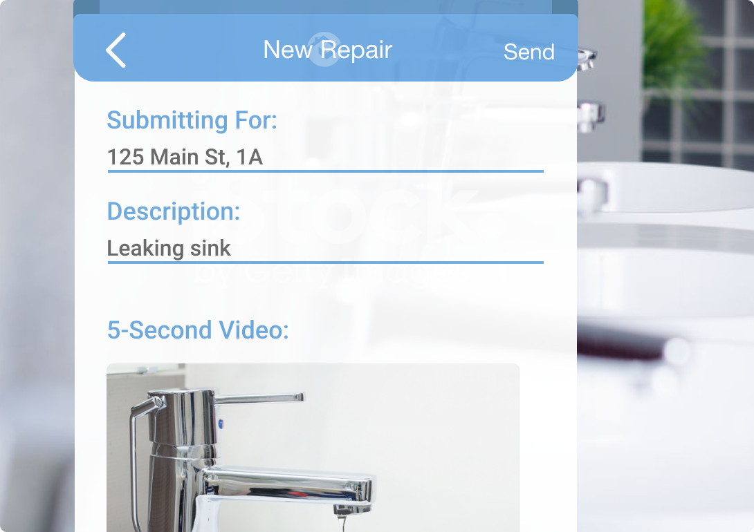 receive video maintenance with rentredi