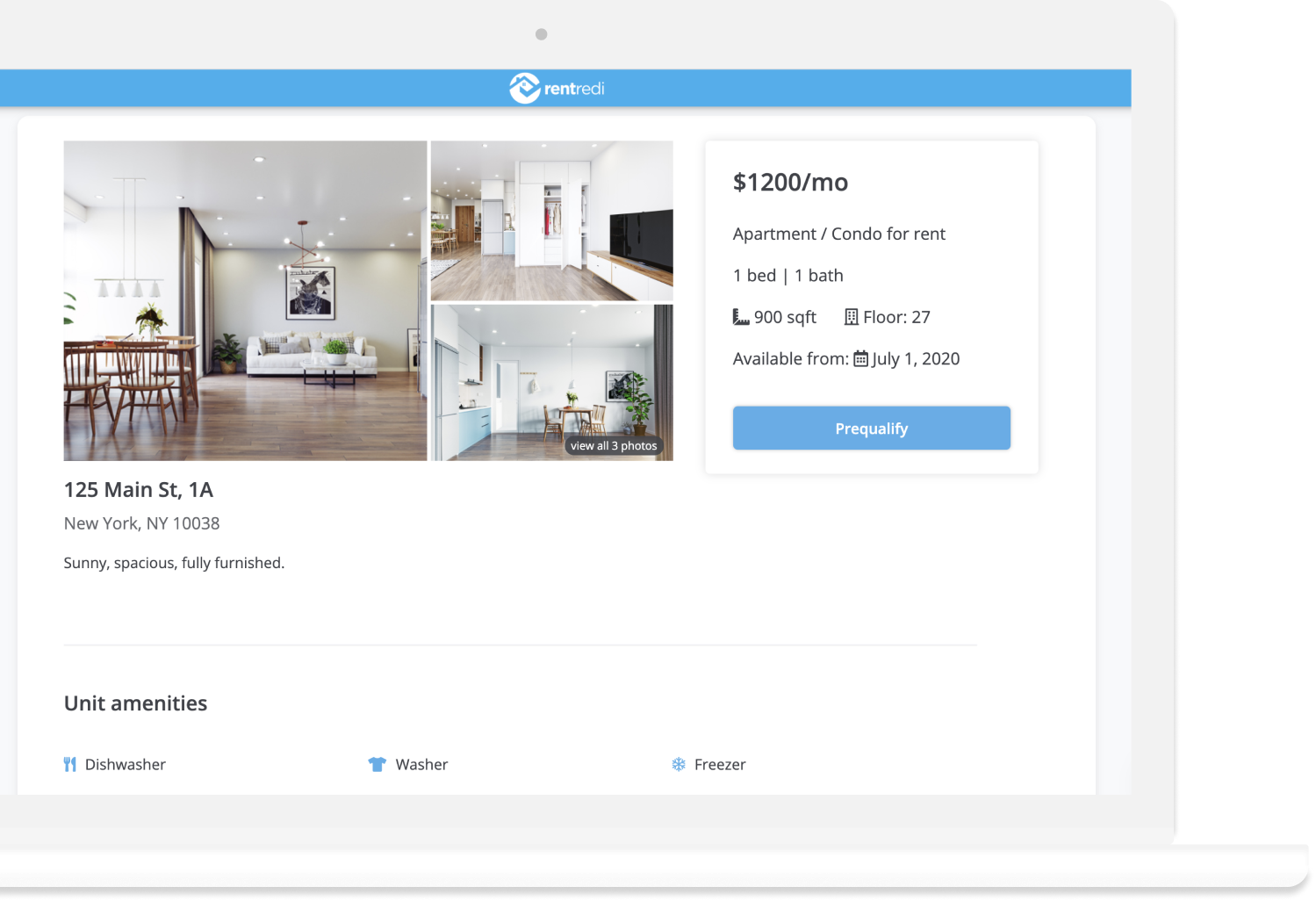 rentredi shareable listing page