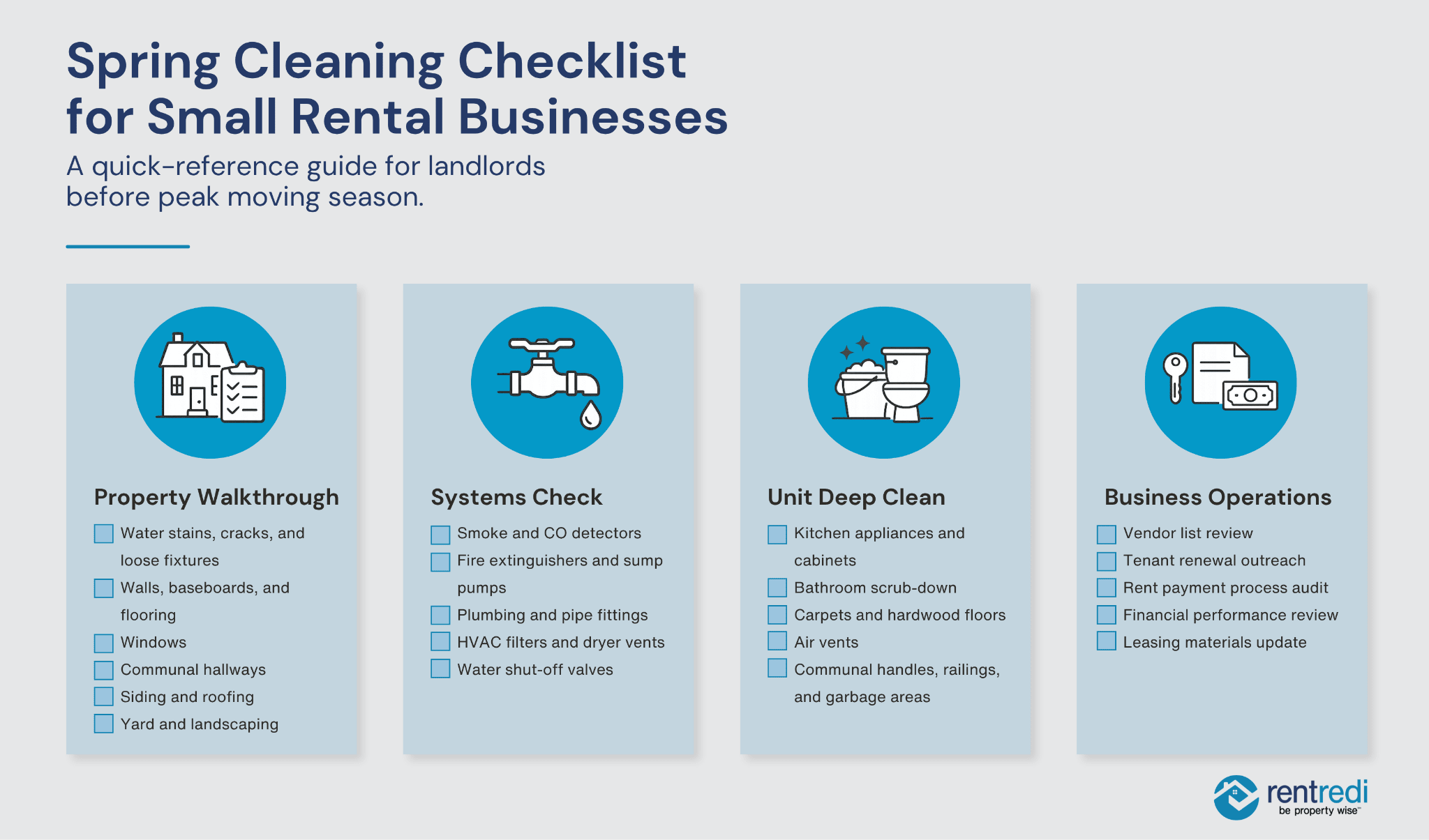 The Spring Cleaning Checklist for Small Rental Businesses - RentRedi