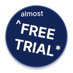 image shows circle with label saying almost free trial