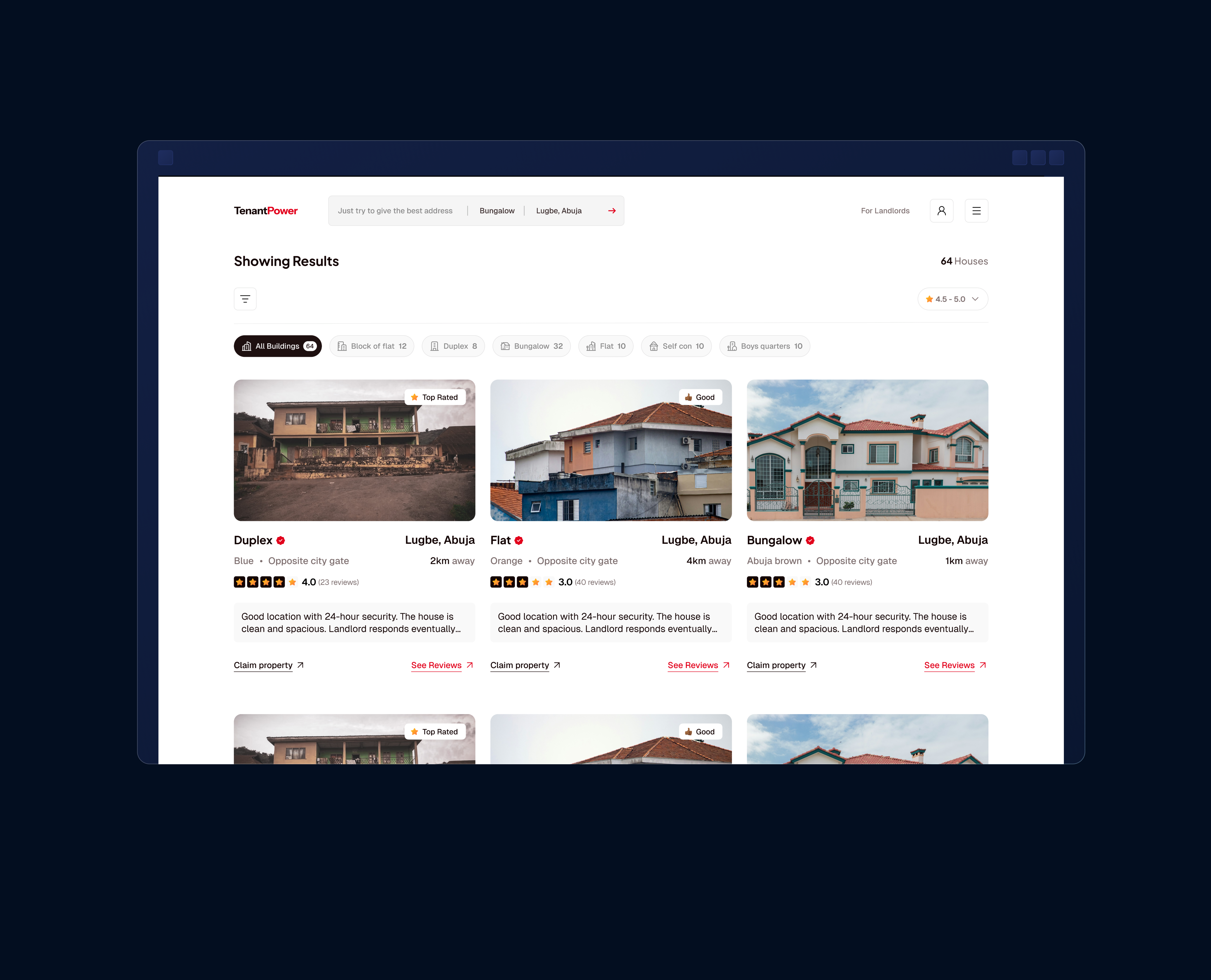 House Review Listings Web