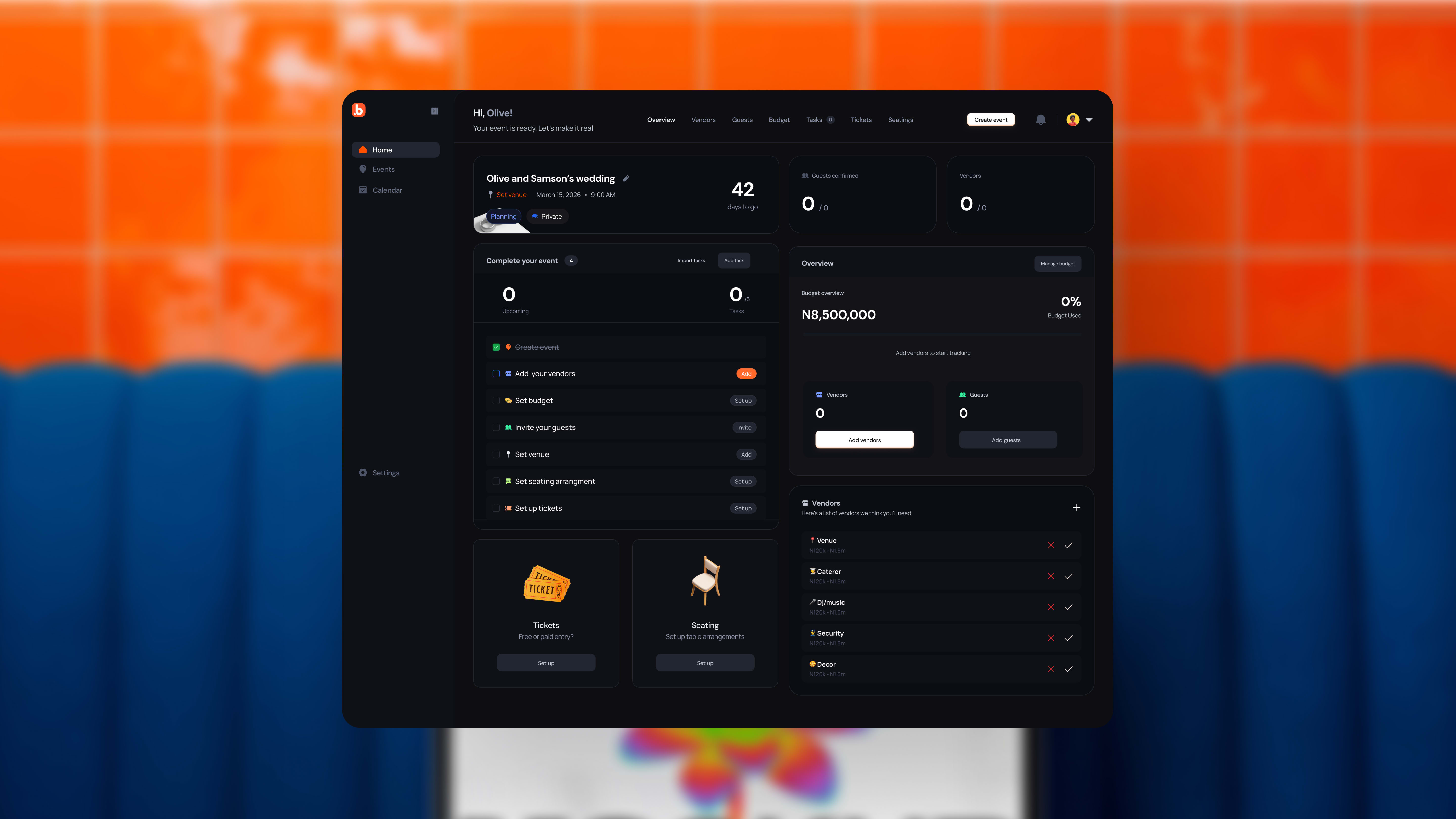 Screen mockup