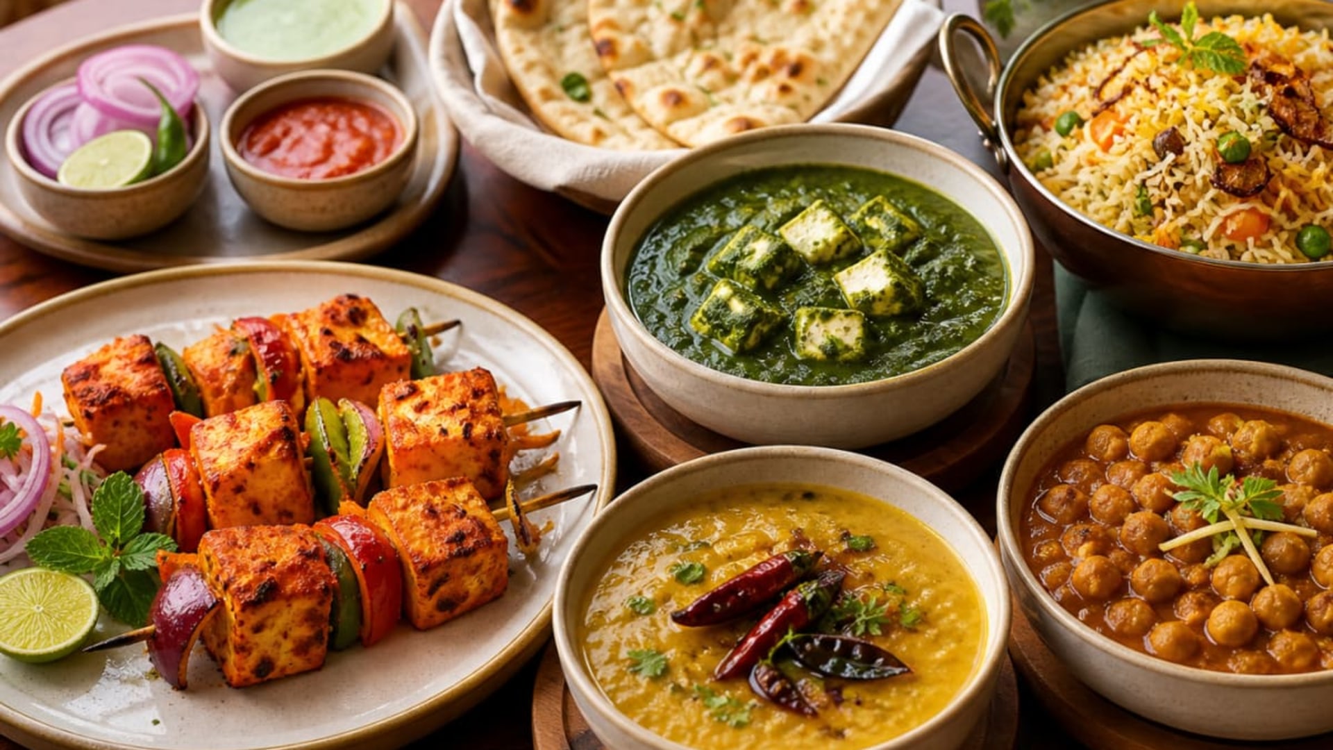 Bawarchi Biryani Miami Indian dishes served for sharing
