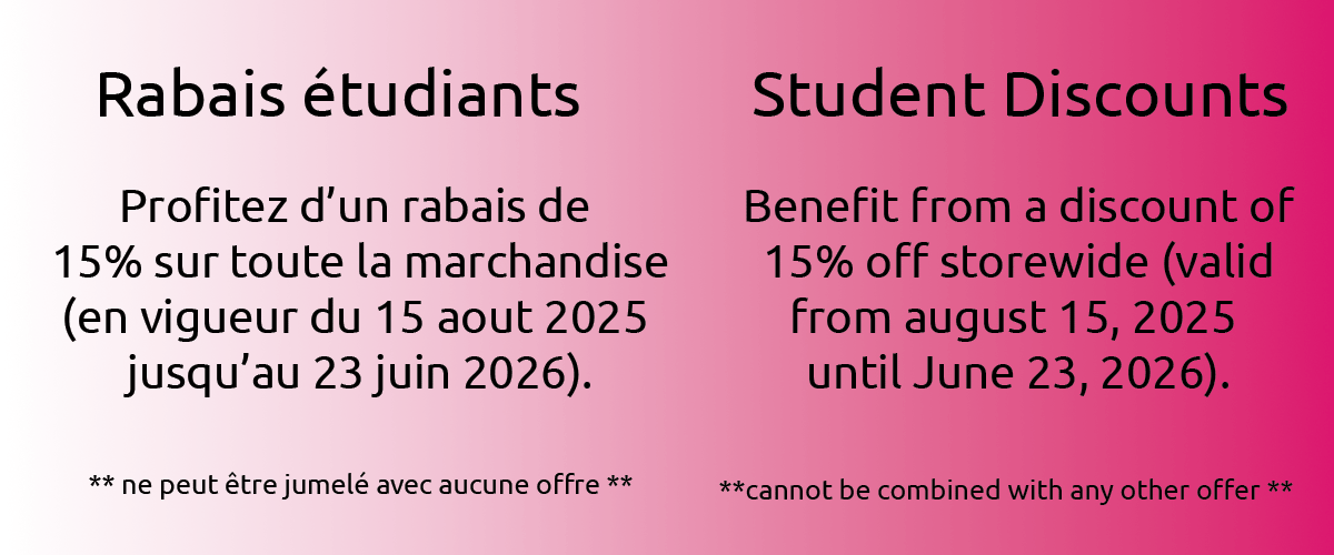 Rabais Etudiants