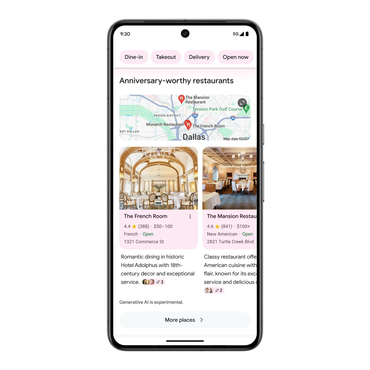 A look at AI Overviews in Google search.