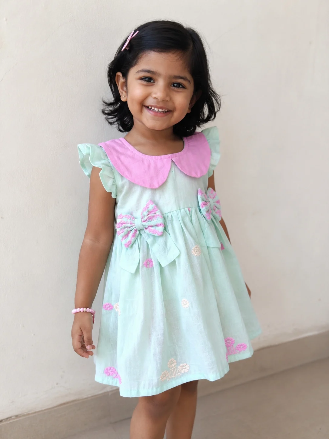 Mint Meadow Bow Frock