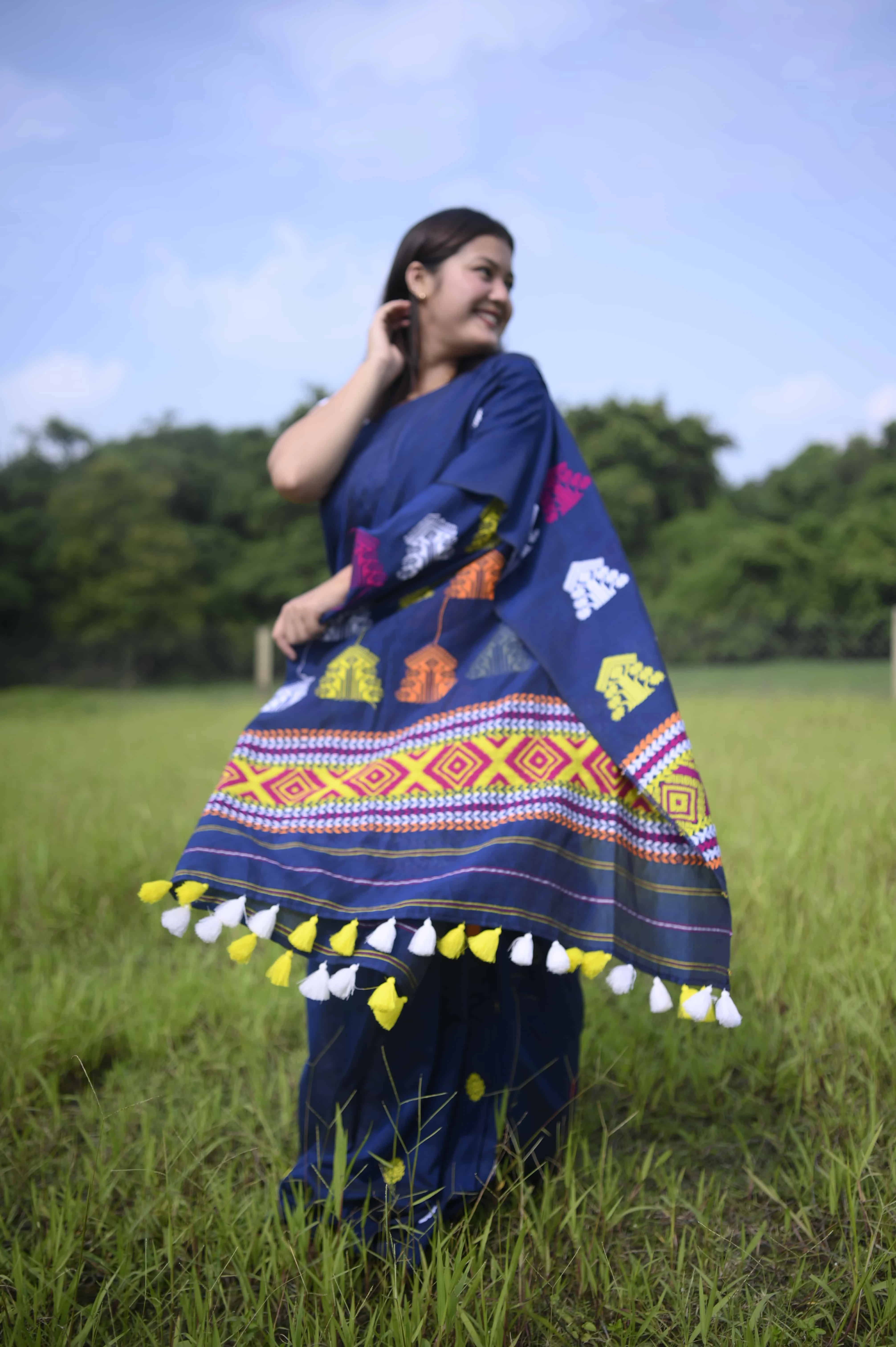 Rangrez Gos Buta Saree