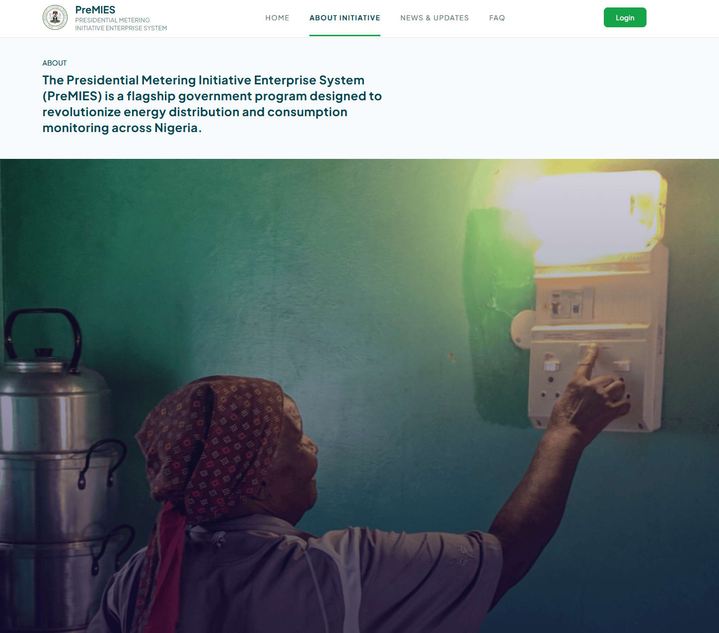 Presidential Metering Initiative Platform intro image