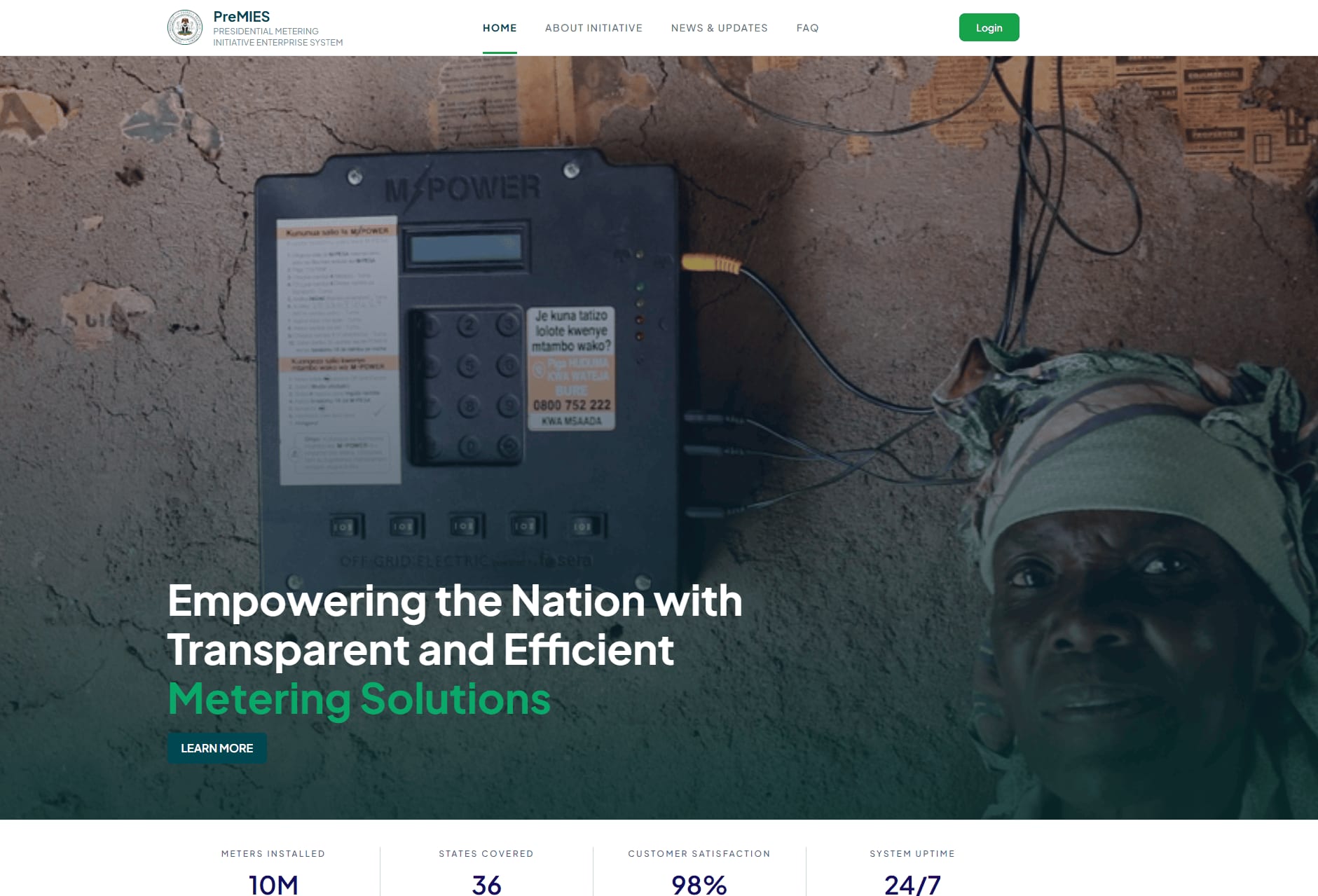 Presidential Metering Initiative Platform banner image