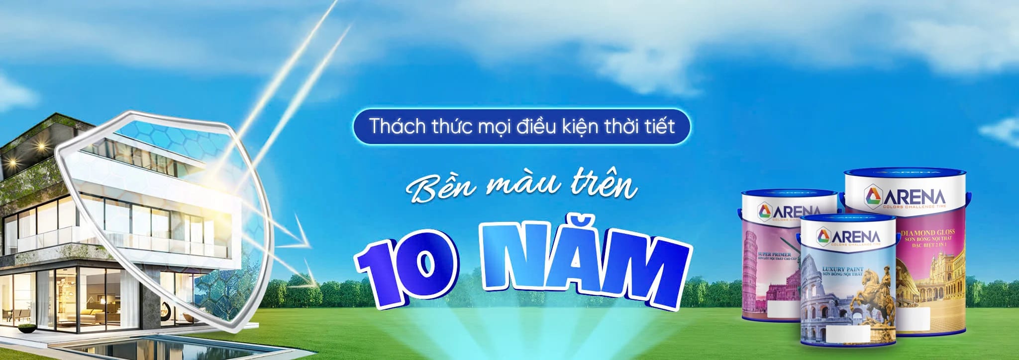 Sơn bê tông Arena — bền màu trên 10 năm