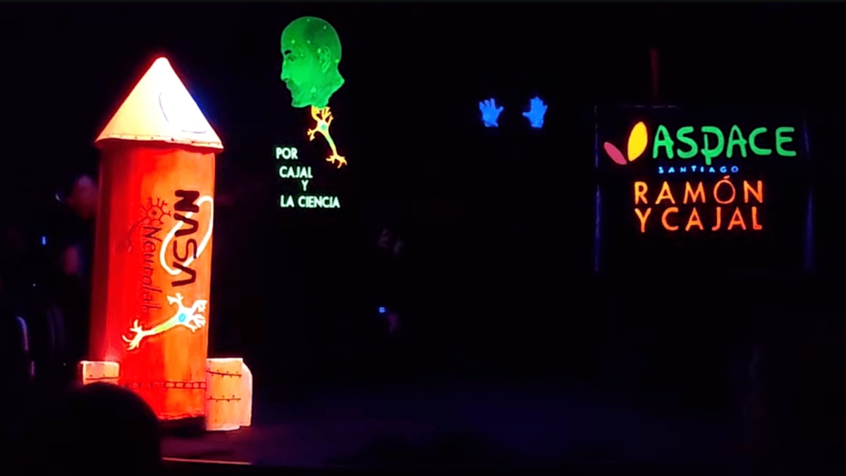 Cajal and Neuri in black theatre