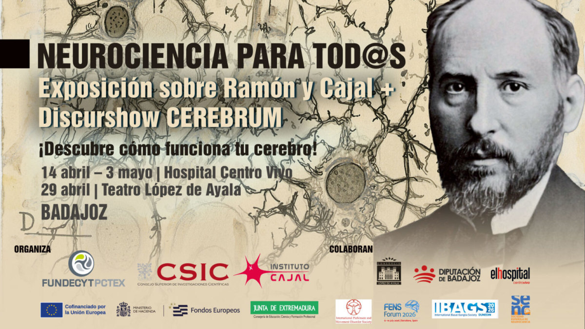 Badajoz, epicentro de la neurociencia: exposición Cajal y el Discurshow CEREBRUM