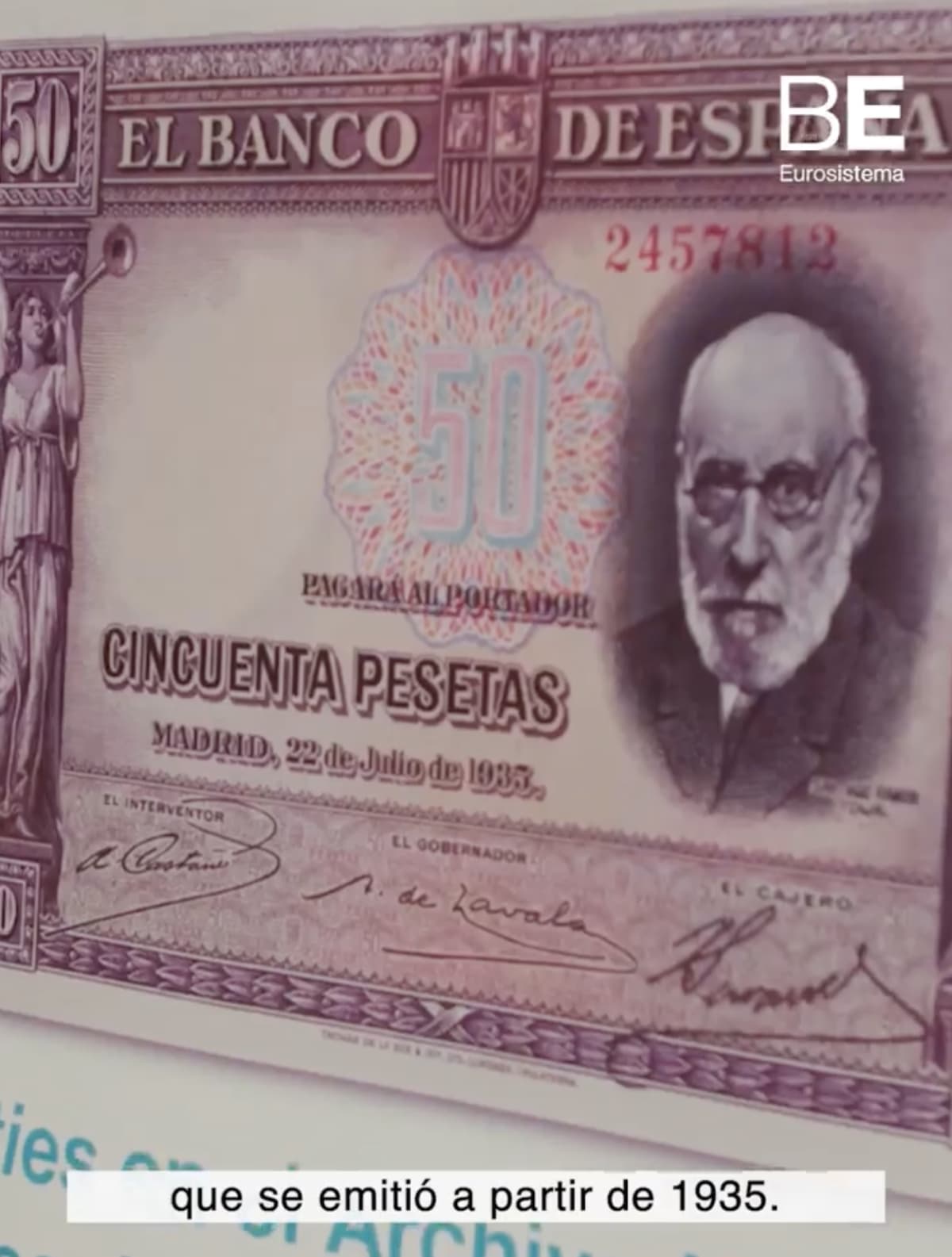 Cajal, accionista del Banco de España