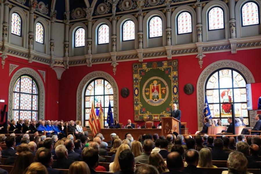 Vista general durante la intervención de Su Majestad el Rey