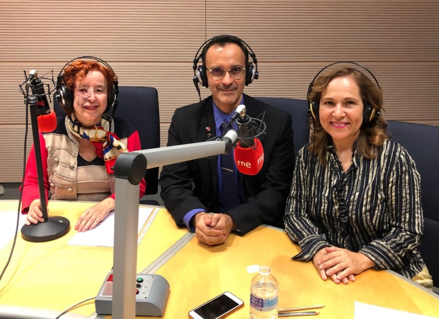 Tres presentadores del programa 