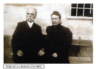 Golgi con su esposa Lina Aletti
