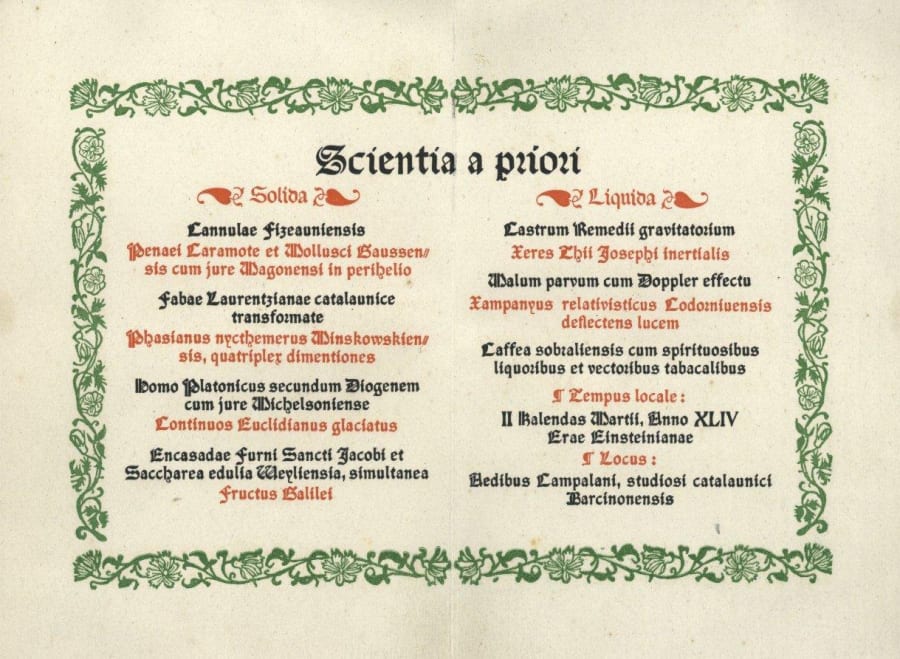 Albert Einstein - Campalans - Scientia a Priori